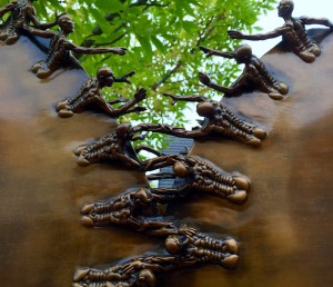 "Zip" Bronze Statue by Jason Johnston, Rhododendron, OR.